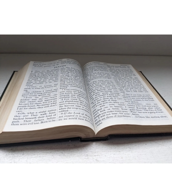 The Living Bible Giant Print Edition 1984 Hardcover Vintage - Picture 7 of 10